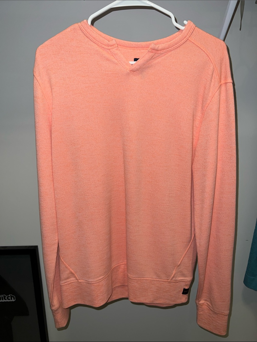 Good Man Brand -  Victory V-Notch Sweater - Men's - Medium - Coral